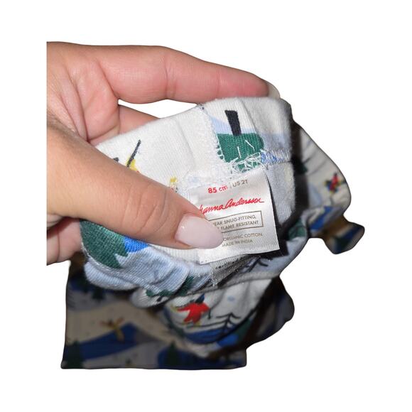 Hanna Andersson Holiday HannaJams Ski Slope Pajama Set Size: 2T - Picture 2 of 2